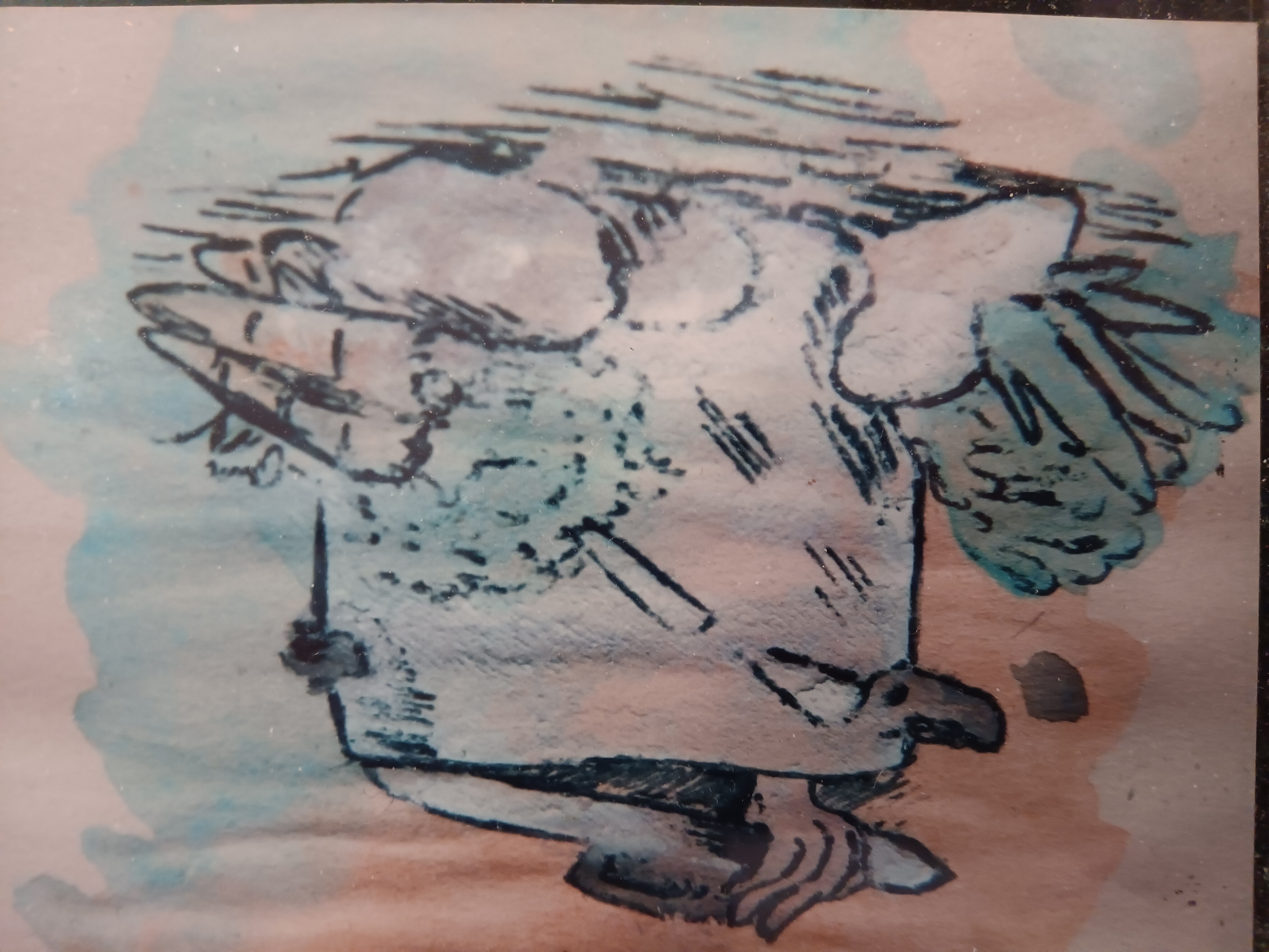 Artwork representing contact and support